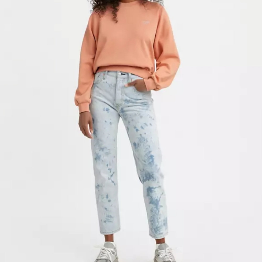 Levis uneven blue die size 25 L 26 Scribble down in mission wash